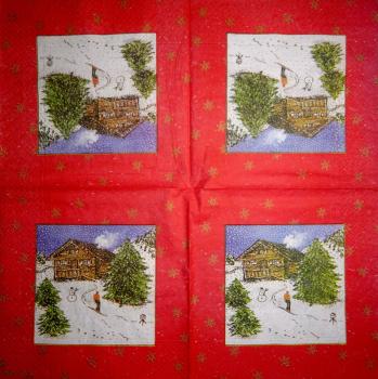 231 Winterlandschaft - 3-lagig - Madame est Servie